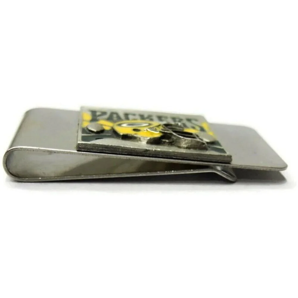 Green Bay Packers Money Clip Stainless Steel Credit Card Cash Heavy